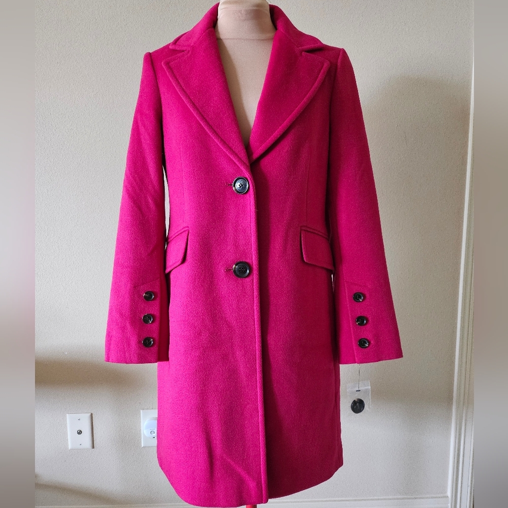 Sam Edelman Fuchsia Pea Coat